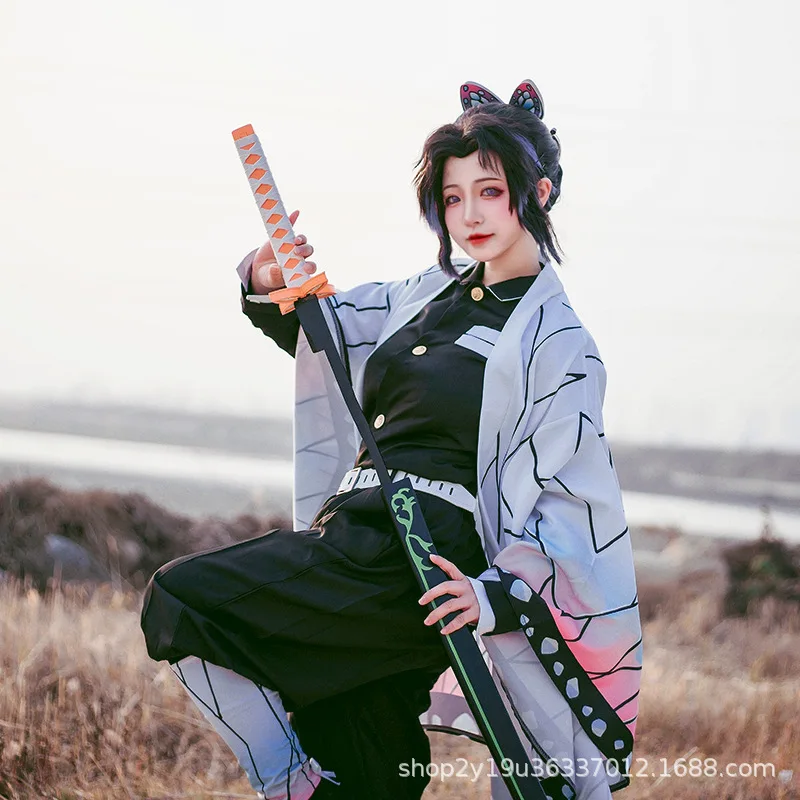 Аниме Demon Slayer косплей костюмы для мужчин и женщин Kamado Tanjirou/Agatsuma Zenitsu/Tomioka Giyuu/Kochou