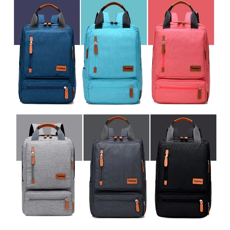 

Casual Men School Backpack Light 15 inch Laptop Bag 2020 Waterproof Oxford Cloth A4 Book Lady Anti-theft Travel Backpack Gray