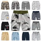 INPEPNOWшорты с динозавром для маленьких девочек и мальчиков, полосатыекамуфляжные шорты для детей, одежда летне-весенние детские штаны CZX38