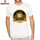 Хлопковая футболка с коротким рукавом и круглым вырезом, цифровой кошелек Bitcoin, футболки Cryptocurrency, потрясающая футболка для джентльменов