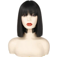 merisi hair synthetic bob straight black wig wigs for women black pink blonde wigs for girl daily hair high tempearture fiber