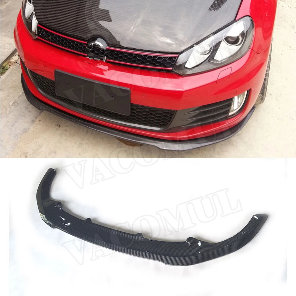 Передний спойлер из углеродного волокна/FRP для Volkswagen VW Golf 6 VI MK6 GTI 2010 2013 RZ Style защита