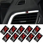 Автомобильный Стайлинг 3D эпоксидный красный флаг R эмблема рулевое колесо декоративная наклейка s для Leon Cupra ALTEA IBIZA TOLEDO значок наклейка