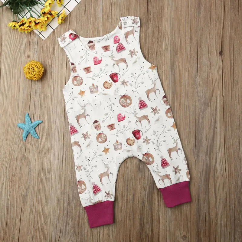 2019 брендовая Рождественская одежда унисекс для новорожденных мальчиков и