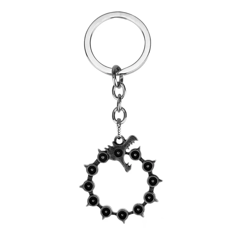 Новинка 2021 кольца для подвески ключей с рисунком из аниме Загадка семь смертных