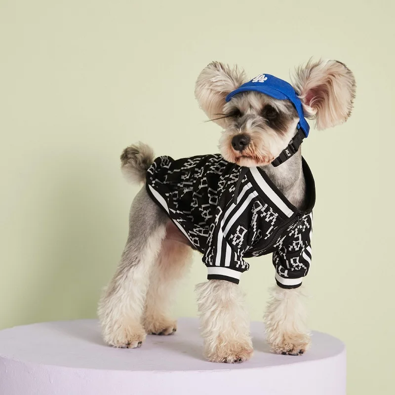 

Fashion brand dog clothes French bulldog white Pet clothes sweater tide brand coat French Bulldog dog clothes off