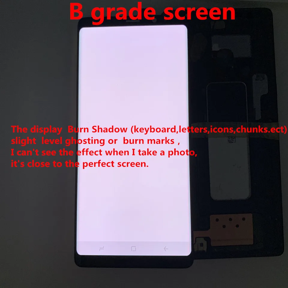 B класс AMOLED дисплей для SAMSUNG Galaxy NOTE8 ЖК дисплей N950 N950F дисплей сенсорный экран Запасные части+ рамка