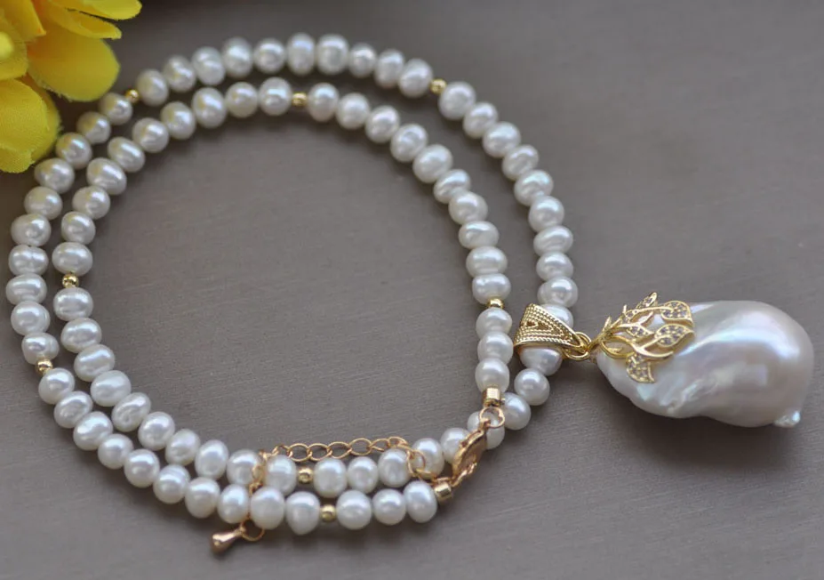 

Ожерелье-чокер с жемчугом Кеши, 20 дюймов, 18-30 мм