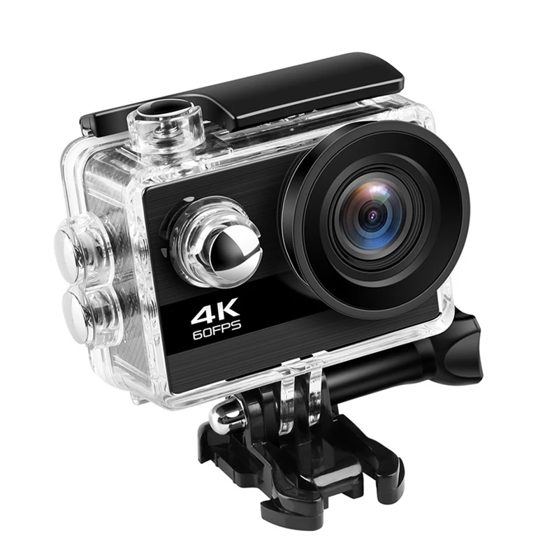 

4K Action Camera Ultra HD 60Fps 24MP Wifi Sport Camera 2.0Inch IPS Screen 170D Wide Angel Waterproof Sports Video Camera