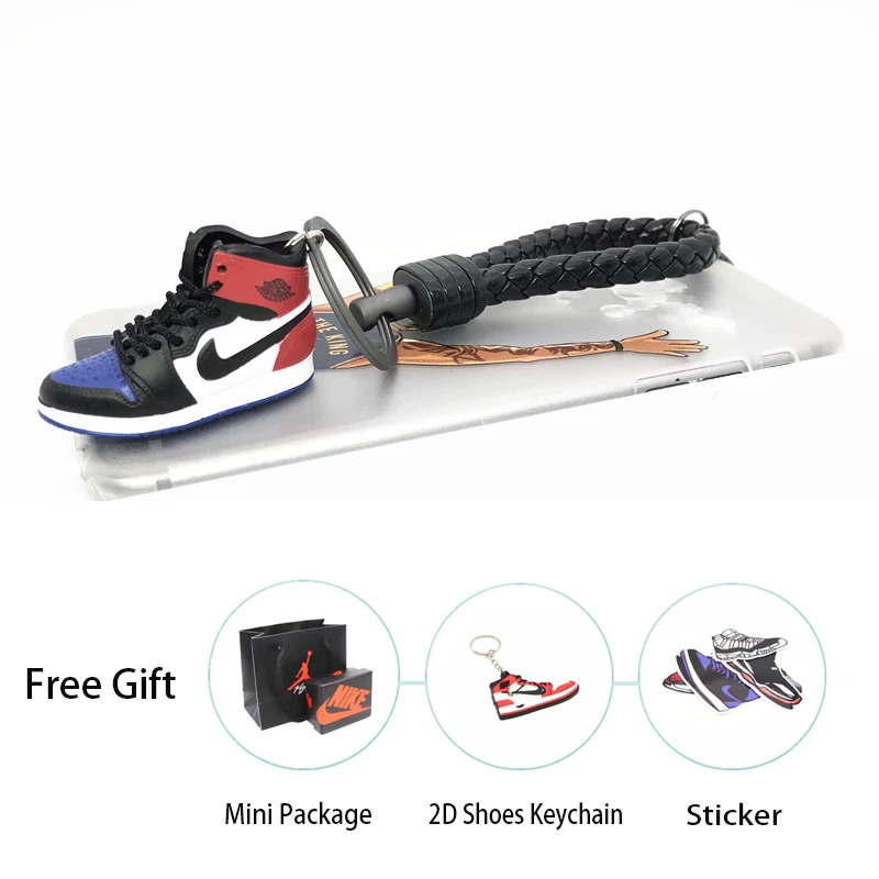 Ручной работы 3D AJ брелок Air Mini Jordan кроссовки модель милый брелок для ключей Баскетбольная обувь брелок лучший подарок Новая мода ювелирные изделия - Цвет: 14