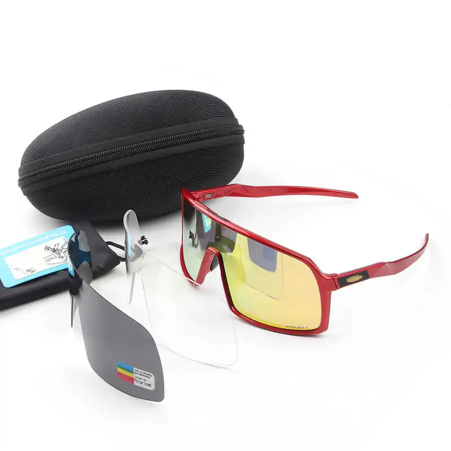 

2021 New Polarizing Glasses 3 Lens Bicycle Men's Women Sunglasses Glasses For Fishing UV400 Sunglasses Cycling Equipment