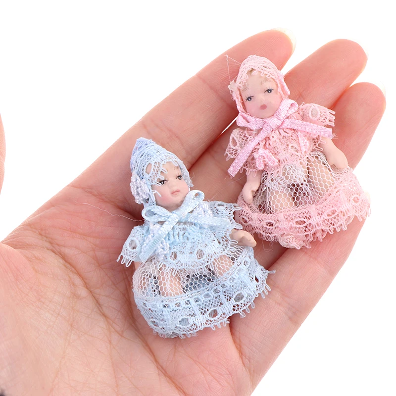 1 Pc 1:12 Dollhouse Miniature Cute Baby Doll People Model Body Joints Moveable toys for girls christmas gifts kids | Игрушки и хобби