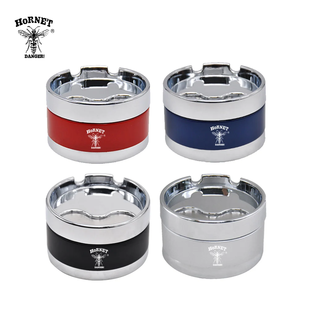 Пепельница HORNET из нержавеющей стали премиум класса круглая пепельница с