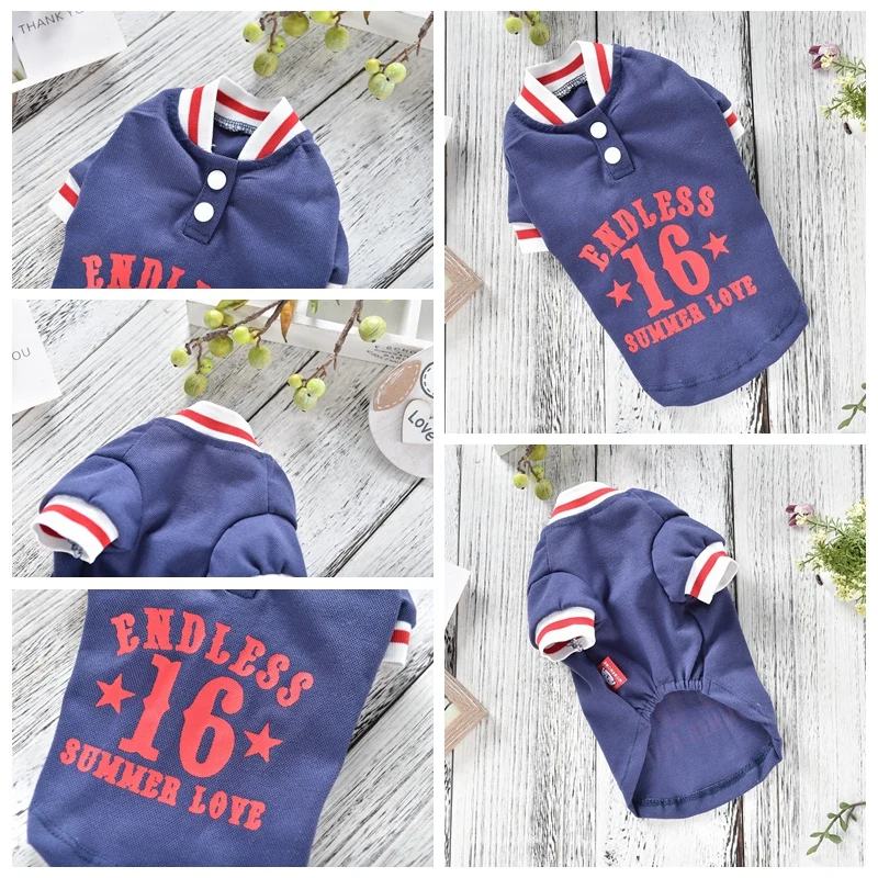 Полосатая летняя Толстовка для собак французский бульдог терьер малые и средние