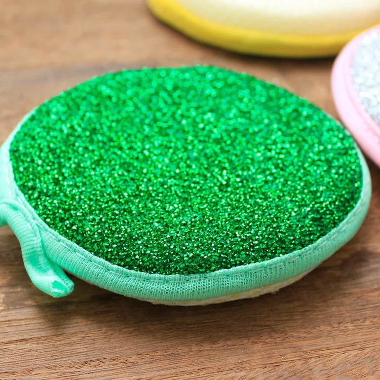

1PC Sponge Kitchen Strong Decontamination Washing Cloth Washing Towel Non Stick Oil Sponge Kitchen items