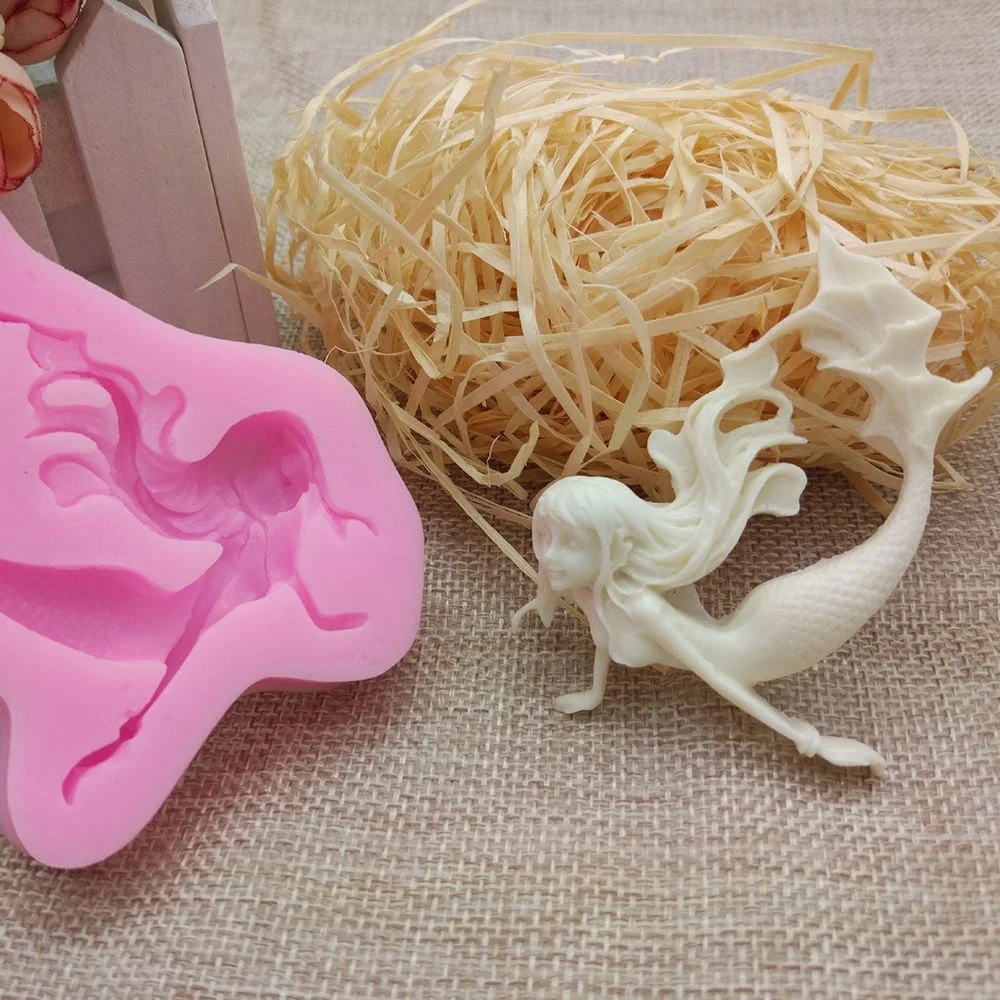 Форма для выпечки украшения 3D Русалочка плесень инструменты DIY силиконовый торт