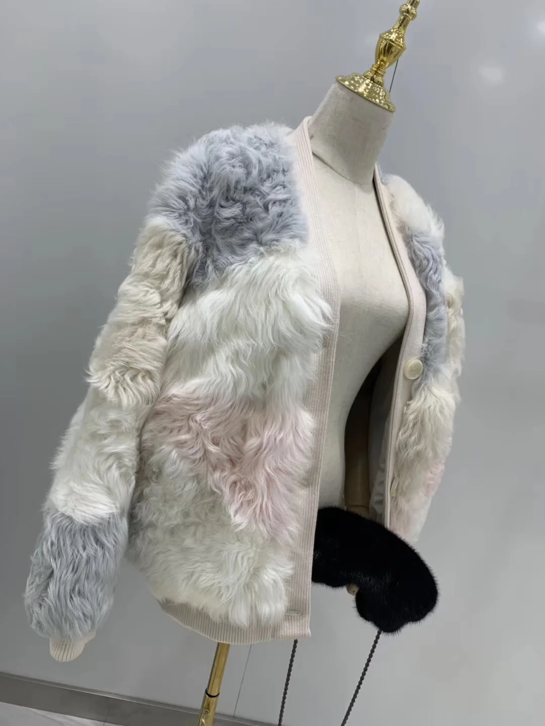 Manteau femme Новое поступление шуба из натурального меха ягненка для женщин зимняя теплая верхняя одежда из натурального меха