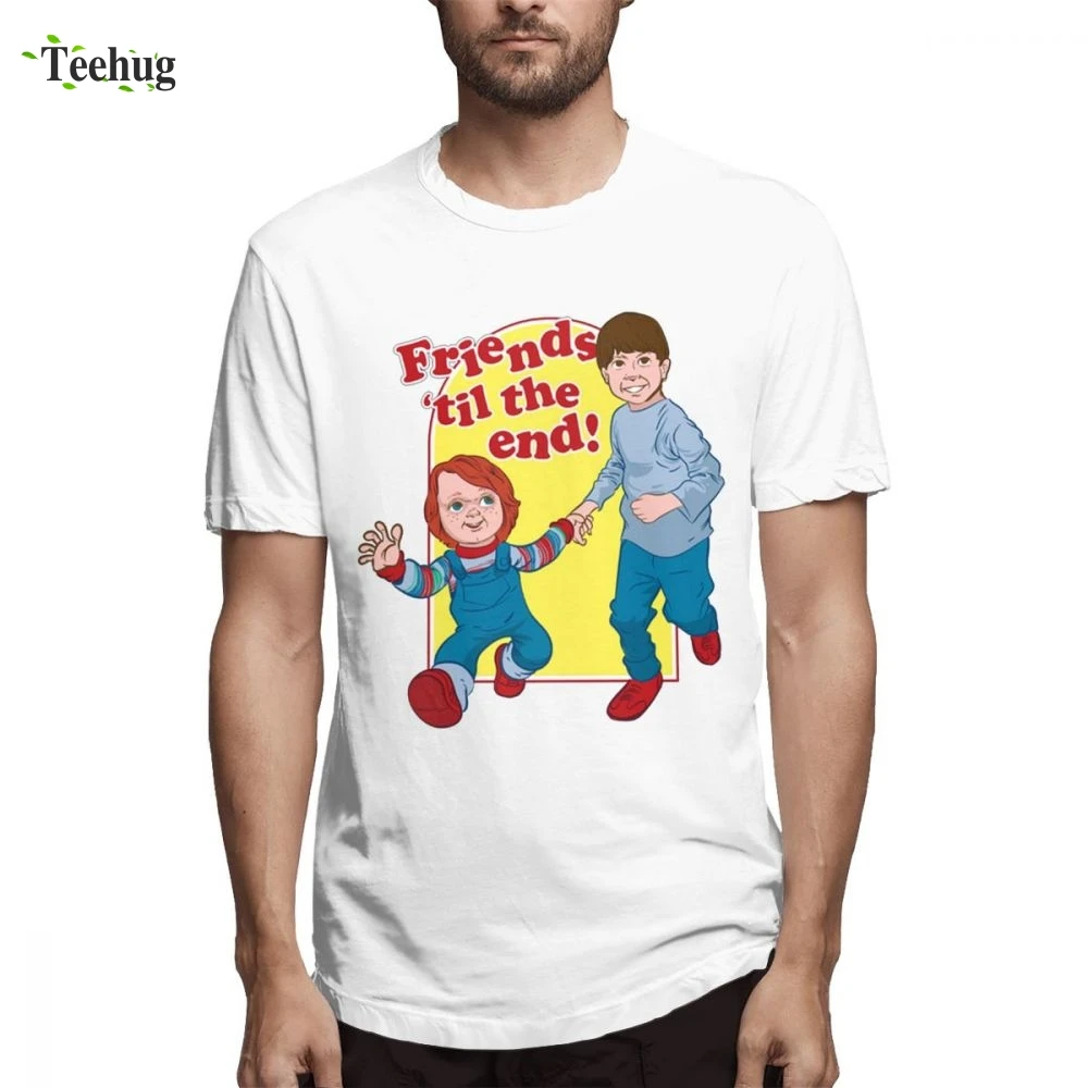Футболка мужская повседневная с круглым вырезом и 3D принтом Friends Til The End|Мужские