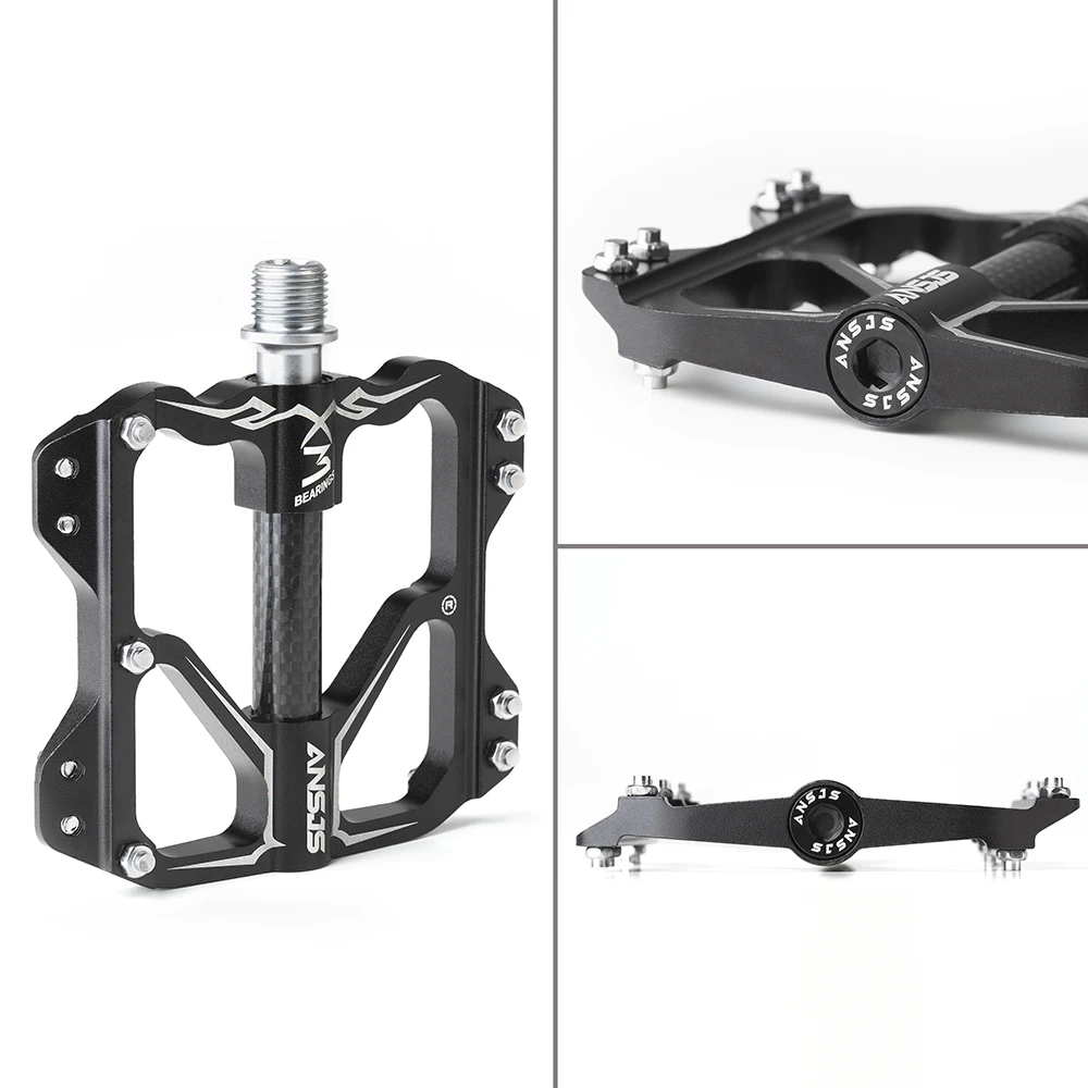 Ansjs 3 подшипника педали для горного велосипеда Плоские Педали Из Сплава на