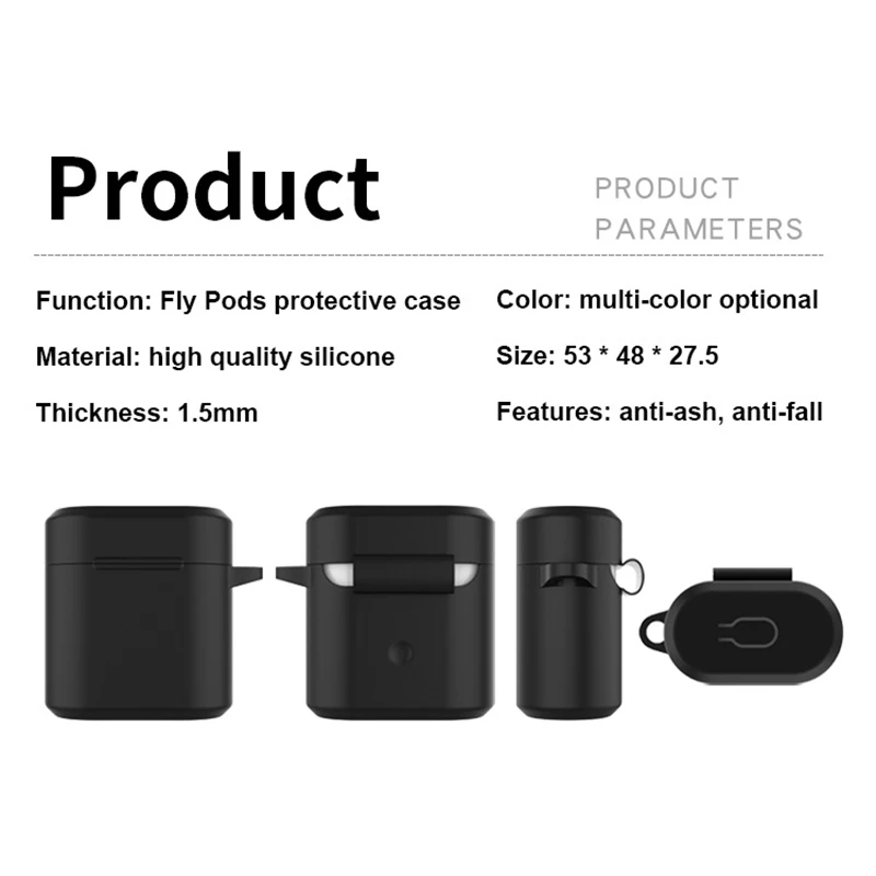 Силиконовый чехол для наушников Huawei Honor FlyPods Flypods Защитные чехлы Freebuds 2 Pro Metal с