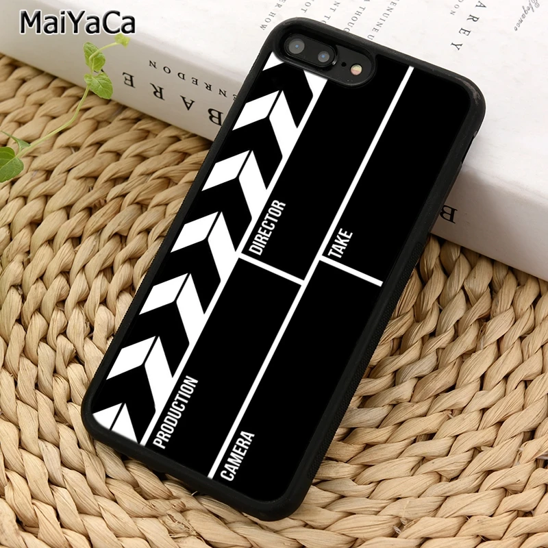 MaiYaCa кинорежиссерский хлопушка для iPhone X XR XS 11 12 Pro MAX 5 6 7 8 Plus Samsung Galaxy S5 S6 S7 S8