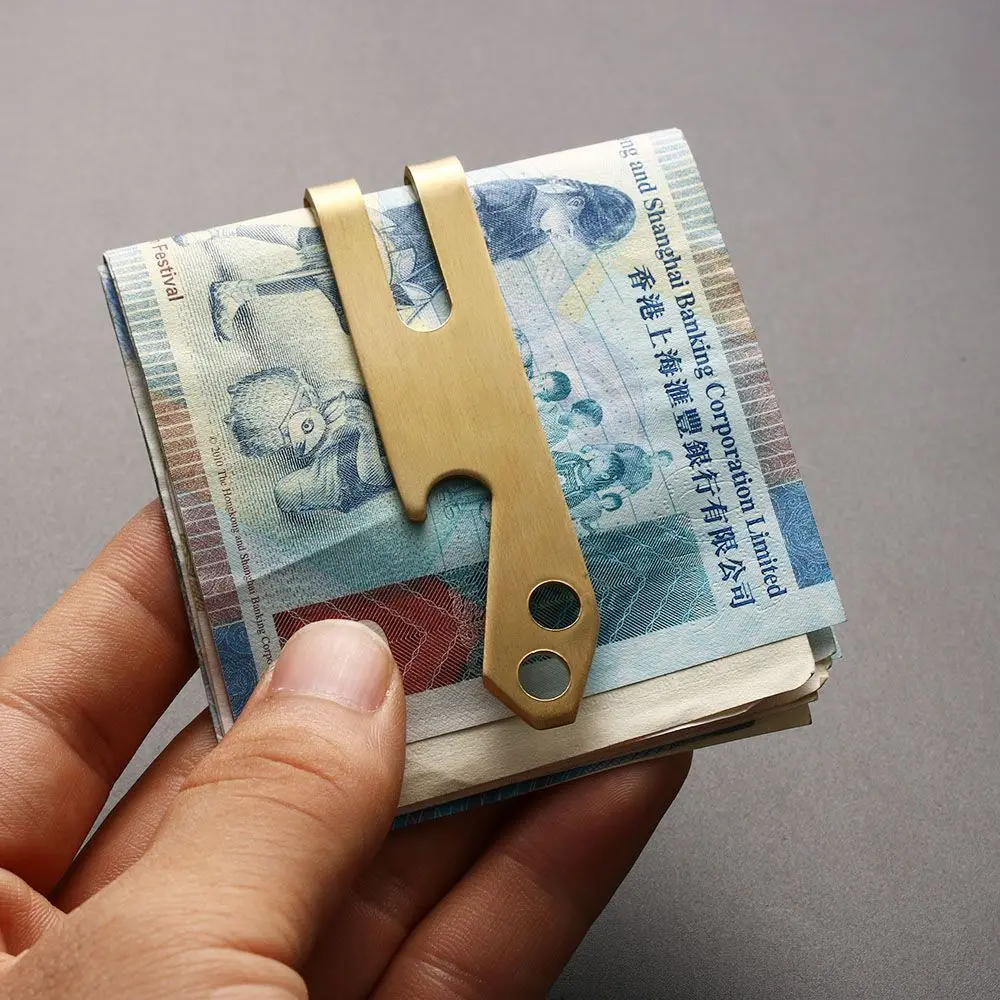 24 типа портативный мужской зажим для денег Карманный держатель кошелек медная