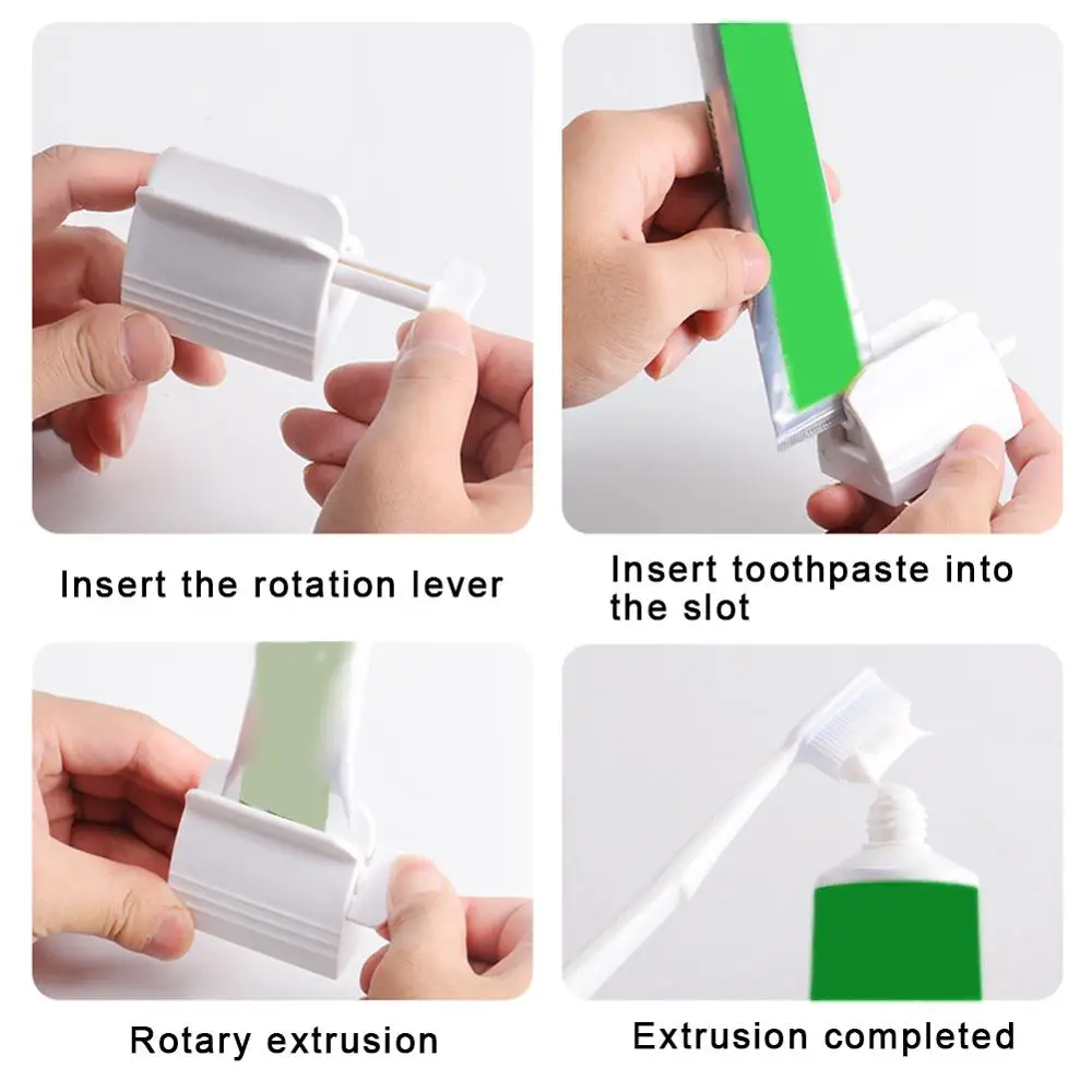 Toothpaste Tube Squeezer Rolling Easy Portable Dispenser Tooth Paste Holder Bathroom Accessories Sets | Дом и сад