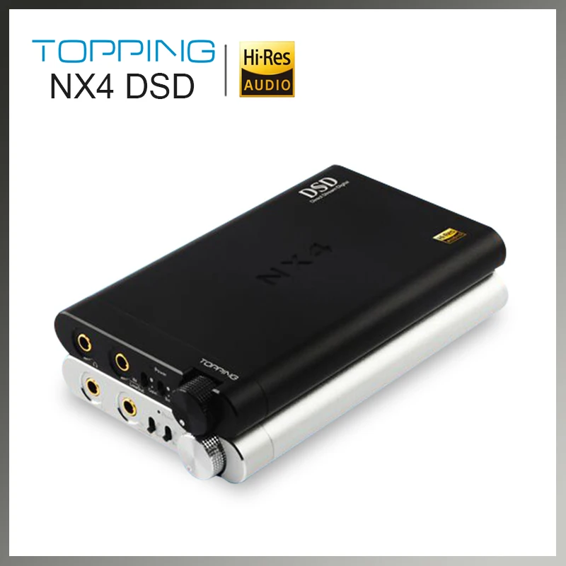 Топпинг NX4 DSD DAC ES9038Q2M XMOS XU208 PCM768kHz DSD512 Портативный HIFI Декодер Усилитель для наушников