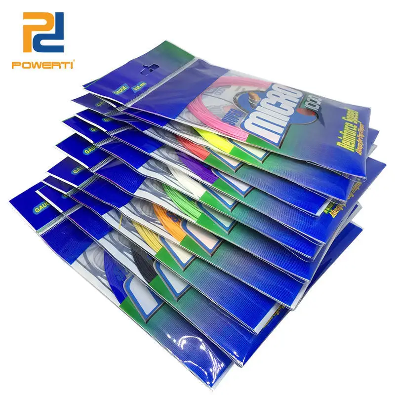 

Free Shipping 15pcs/lot 0.68mm Nylon Badminton Racket String BG65 10M Colorful Durable High Elasticity Strin gtraining badminton