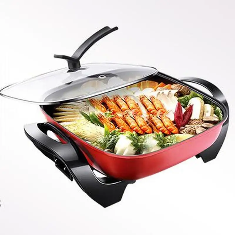 

220V Electric Hot Pot Household Plug-in Multi-function Electric Heating Electric Cooking Pot Electric Wok Integrated Cooking Pot