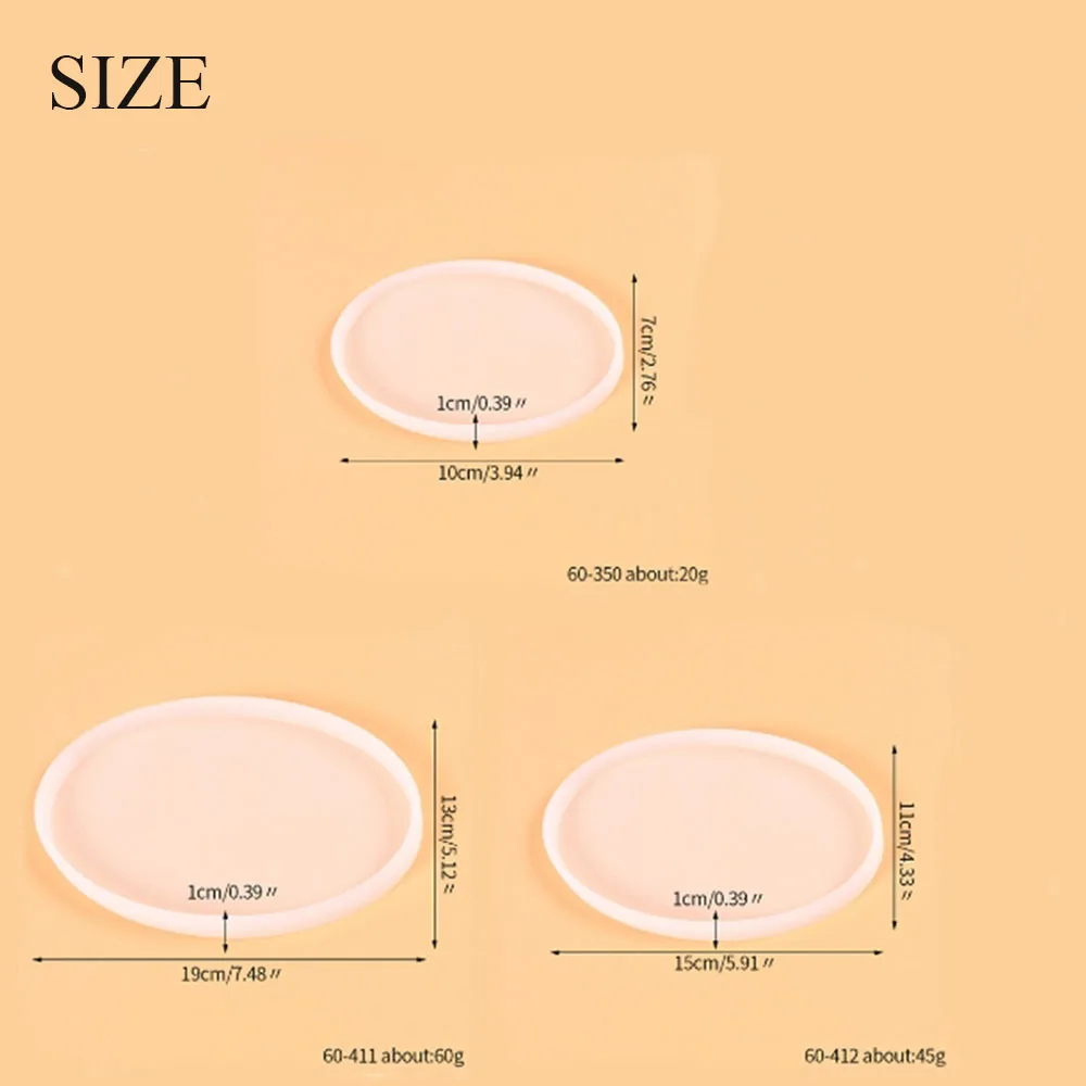 

Oval Tray Silicone Casting Resin Molds For DIY Resin Epoxy Tray Coaster Jewelry Findings Tools Moulds Uv Epoxy Handmade Artcraft