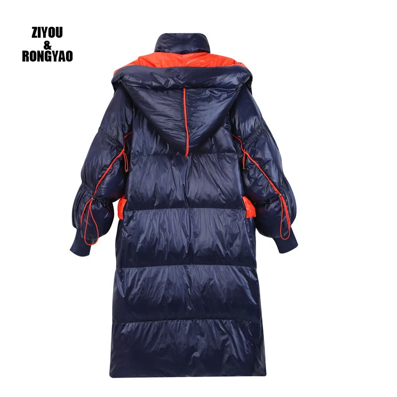 Зимняя женская куртка 2020 водонепроницаемая длинная плотный теплый пуховик