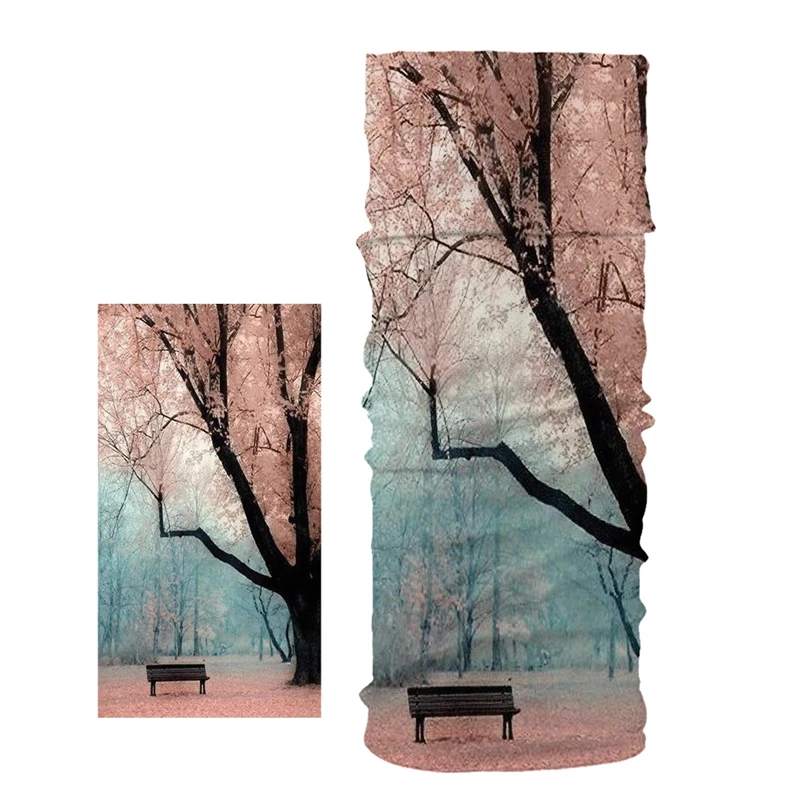 

Pinksee сладкий свежий узор бесшовный волшебный шарф для женщин и мужчин модный спортивный ветрозащитный шарф-бандана для шеи