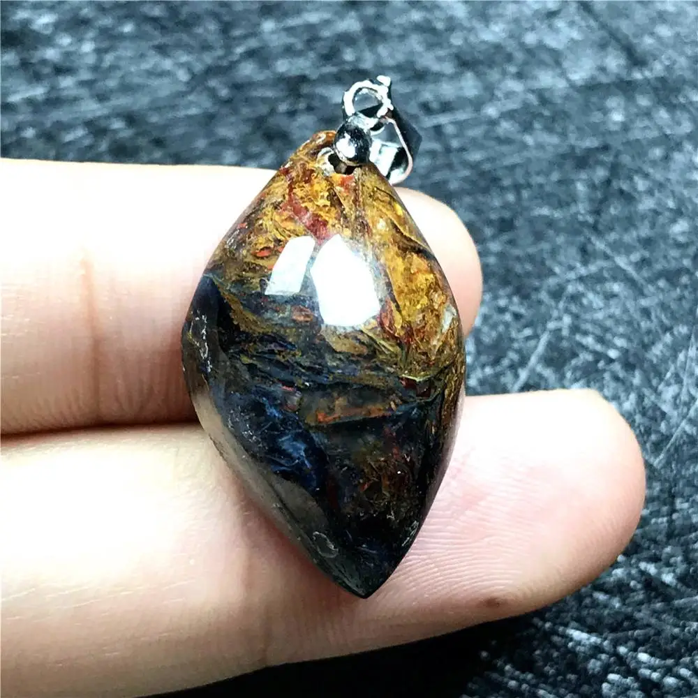 Топ натуральный желтый кулон питерсит для женщины мужчины любовь кристалл 26x16x8