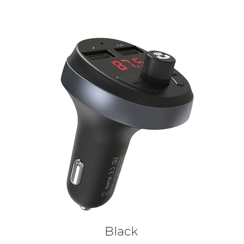 

Car Bluetooth FM Transmitter Supports U Disk/TF Card Hands-free Phone Charger
