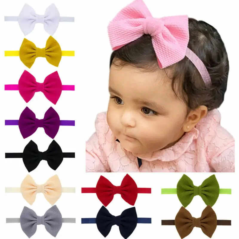 2019 New Fashion Flannel Soft Bow Headband Women Girls Turban Cute Holder Hairbands Hair Band Headwear Accessories | Аксессуары для