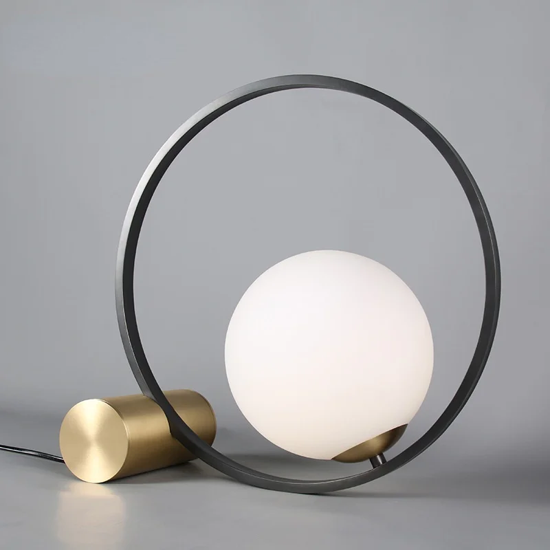 

Creative modern minimalist bedroom study office bedside table light living room Nordic post-modern minimalist table lamp