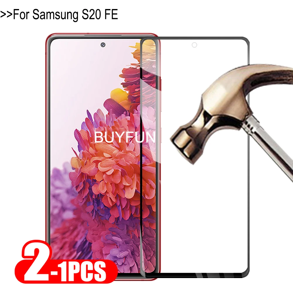 1 2 шт полное покрытие стекло для Samsung S20 FE закаленное защита экрана