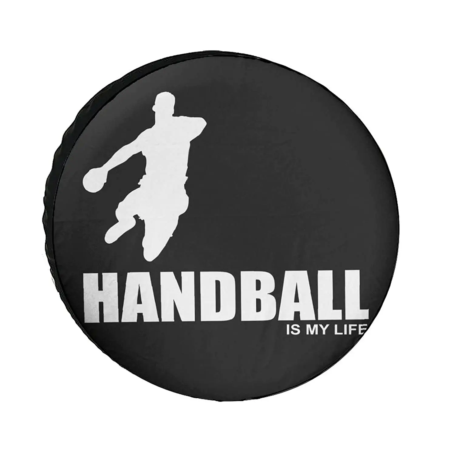 

Handball Silhouette Universe Exploration Tire Covers Wheel Cover Protectors Weatherproof UV Protection Spare Tire Cover