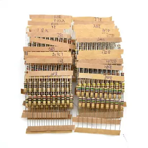 Комплект резисторов 300 шт., 1 Вт, 5%, 30 значений, 10 шт., сопротивление углеродной пленки, 0,1-750 Ом, набор 0,1r-750R