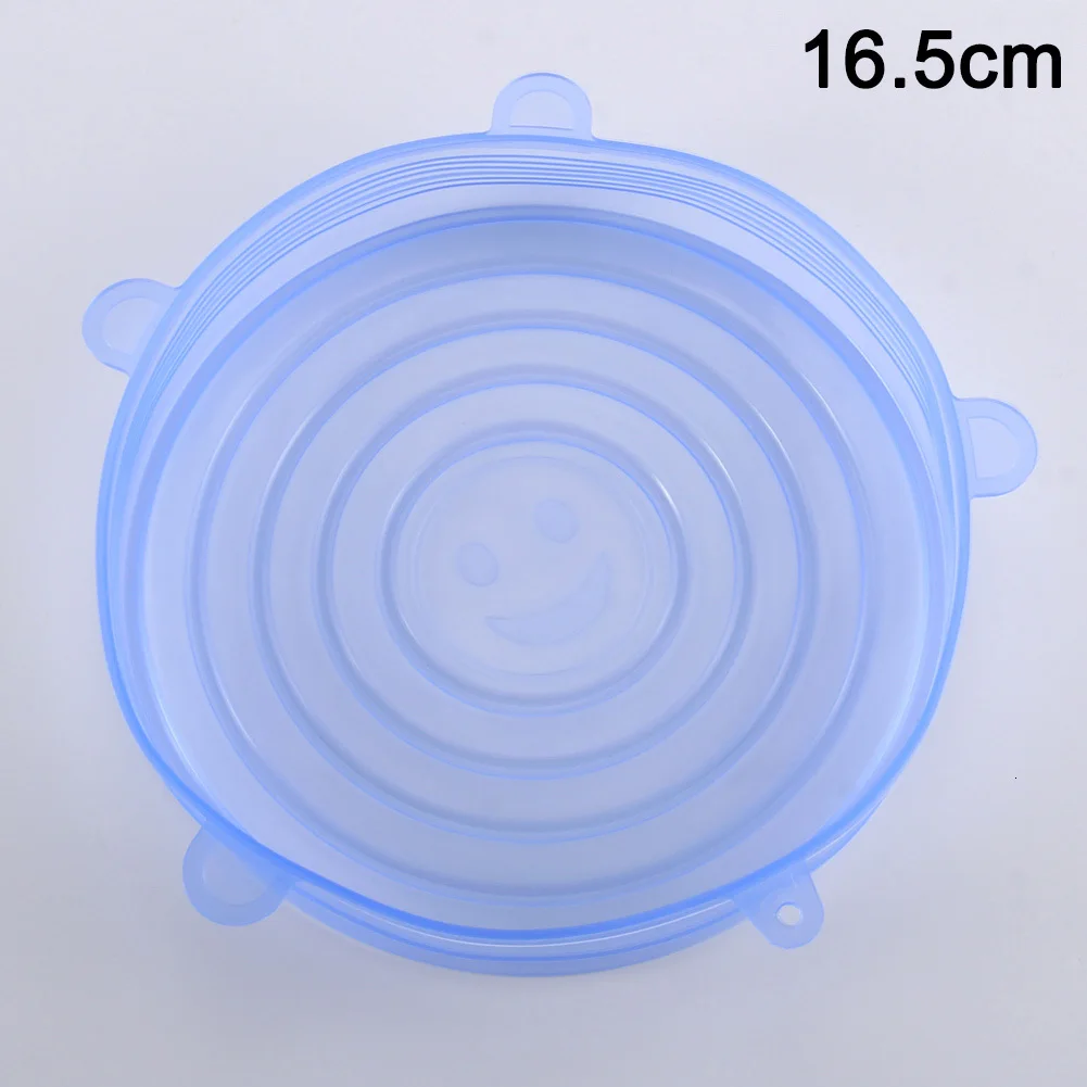 16.5cm New Reusable Silicone Food Cover Bowl Covers Wrap Food Fresh-keeping Extensive Household Kitchen - Цвет: 16.5cm