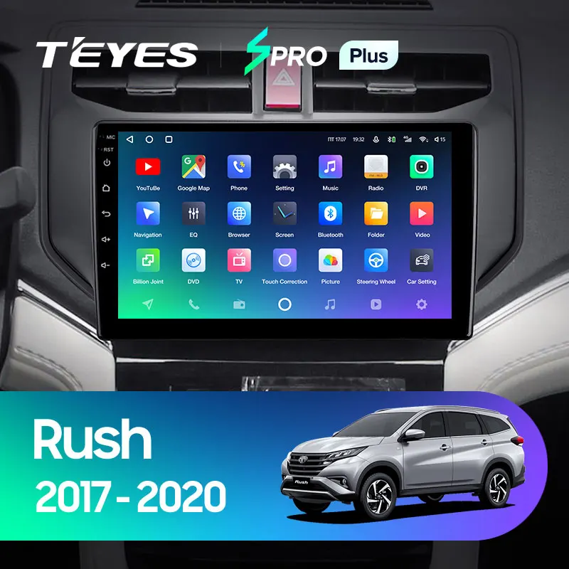 TEYES SPRO Plus For Toyota Rush 2017 - 2020 Car Radio Multimedia Video Player Navigation GPS Android 10 No 2din 2 din dvd | Автомобили и