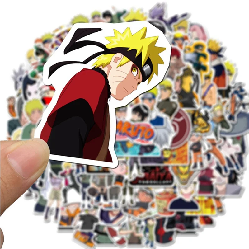 

100pcs New Cartoon Anime NARUTO Waterproof Stickers for Laptop Travel Luggage DIY Scrapbooking Diary Photos Albums Decoration