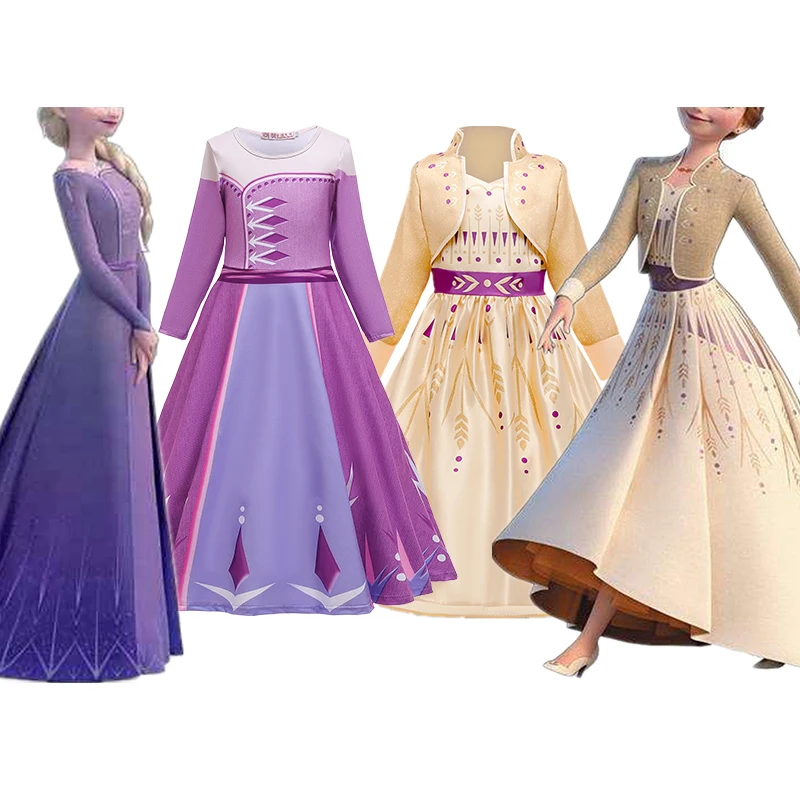 Новинка платье для 2 девочек вечерние детские костюмы косплея на Хэллоуин