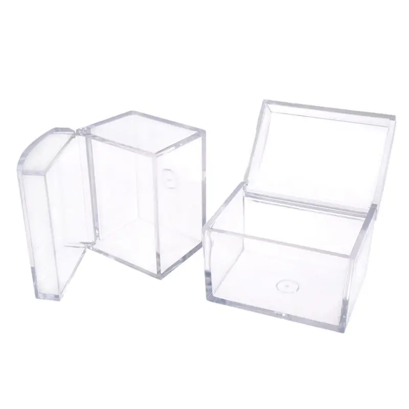 Прозрачная пластиковая маленькая коробка свадебный сувенир Конфета ювелирные