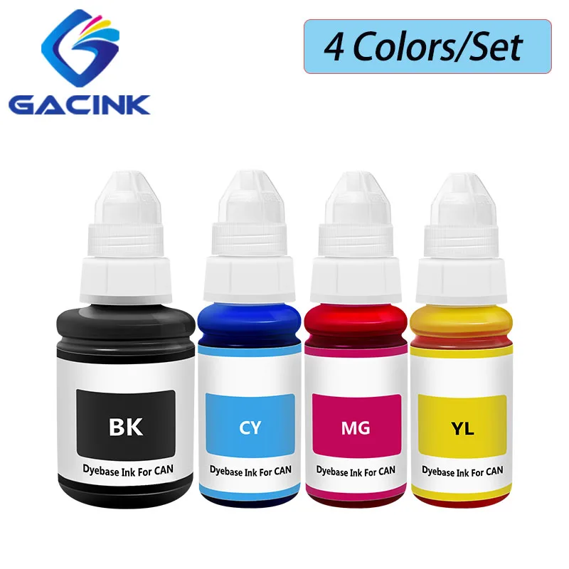 Заправка чернилами 4 цвета/Набор для Canon Pixma G3100 2100 4000 2800 GI-490 GI-790 GI-190 Настольный