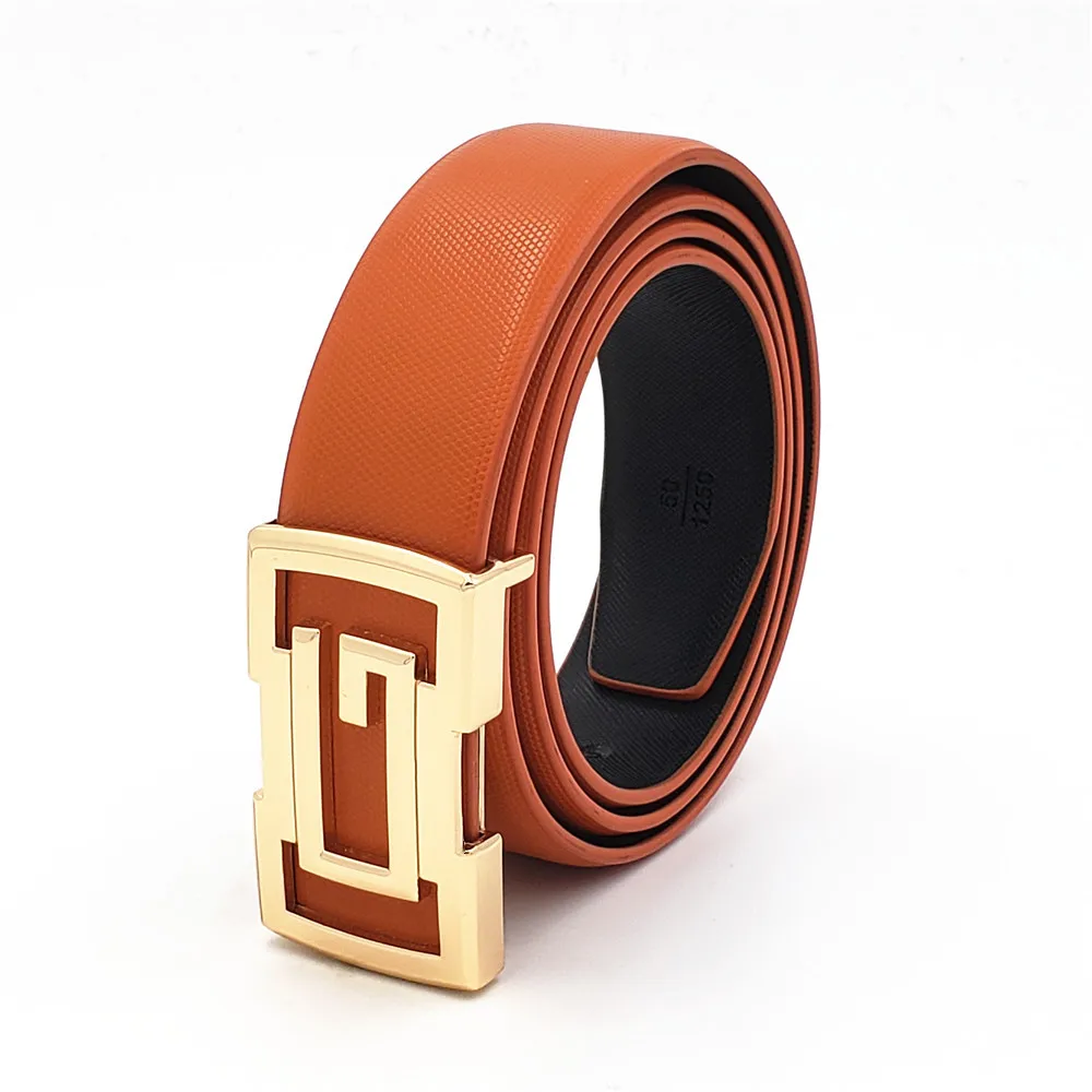 Men G Belt Luxury Designer Belts High Quality Male Genuine Leather Waist Strap Famous Brand Gold Buckle Jeans Gift | Аксессуары для