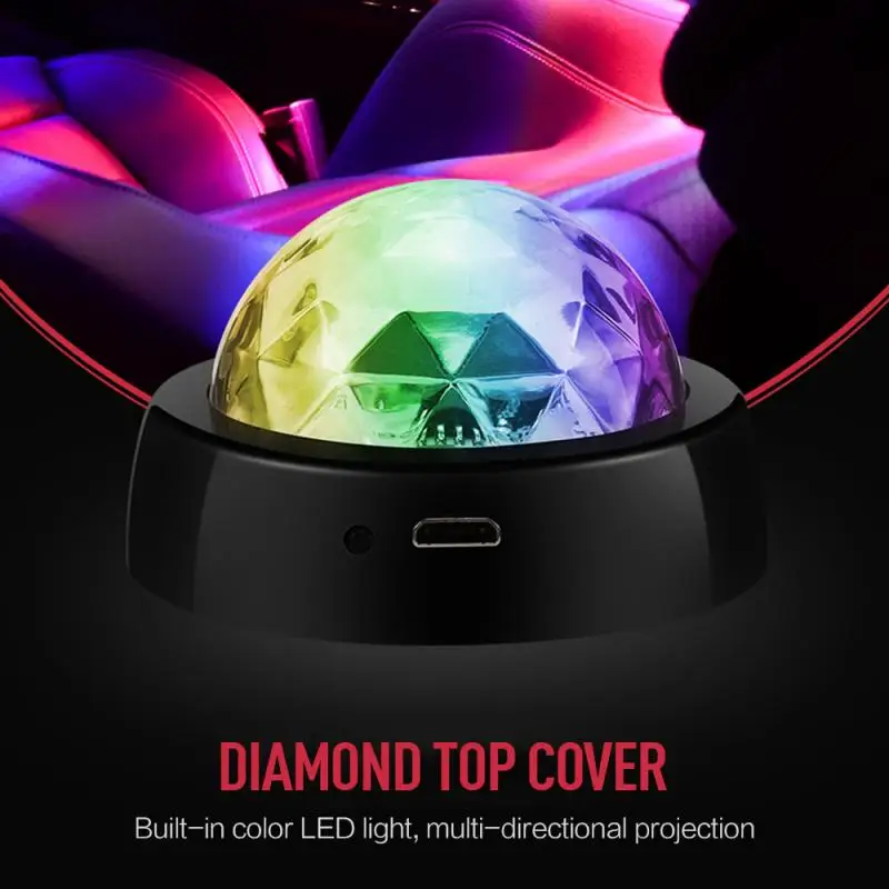 

Car Interior Decoration Night Light Voice Car Control Music Rhythm Flashing Light Dj Colorful Car Colorful Usb Atmosphere Light