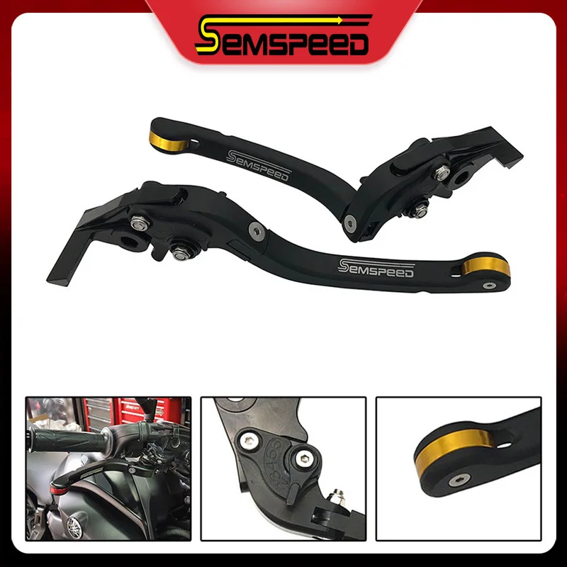 

For Yamaha XMAX 250 XMAX 300 XMAX 400 2017 2018 2019 2020 SEMSPEED CNC Foldable Motorcycle Handle Brake and Clutch Levers