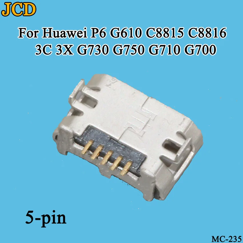 JCD 10 шт./лот для huawei P6 G610 C8815 C8816 3C 3X G730 G750 G710 G700 зарядка через usb Порты и разъёмы